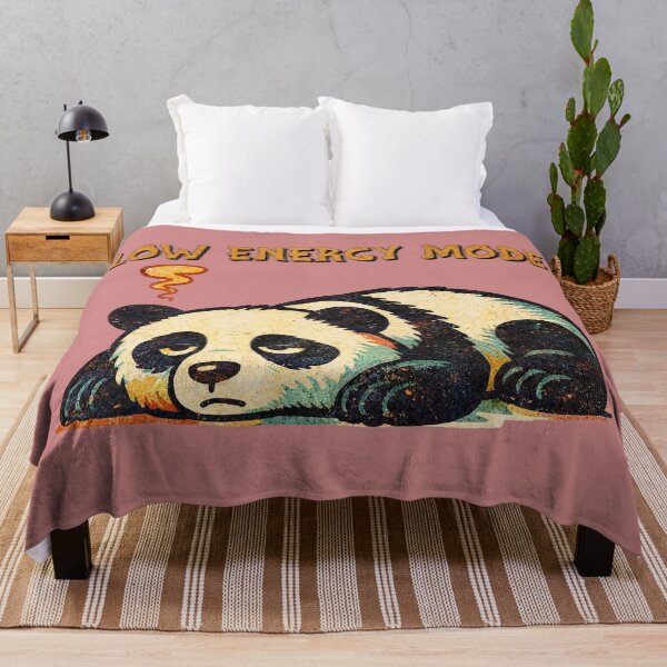 Item preview, Funny Sleepy Panda - Low Energy Mode designed and sold by GraphicVibe Designs.