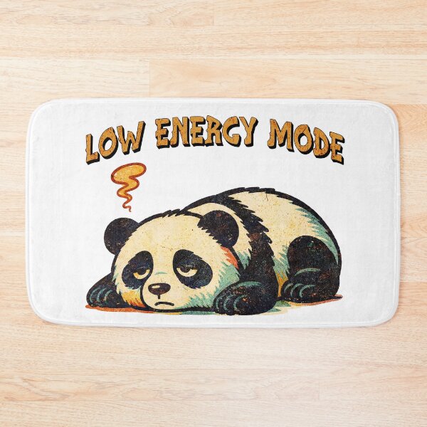 Item preview,  Funny Sleepy Panda - Low Energy Mode  designed and sold by GraphicVibe Designs.