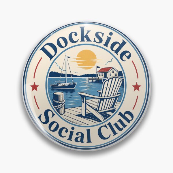 Item preview, Dockside Social Club - Vintage Lake Life designed and sold by GoverArt.