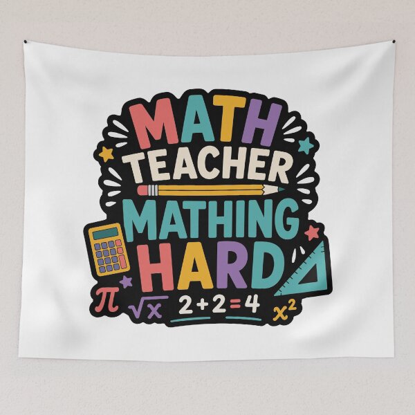 Item preview, Math Teacher Mathing Hard designed and sold by officinelala.