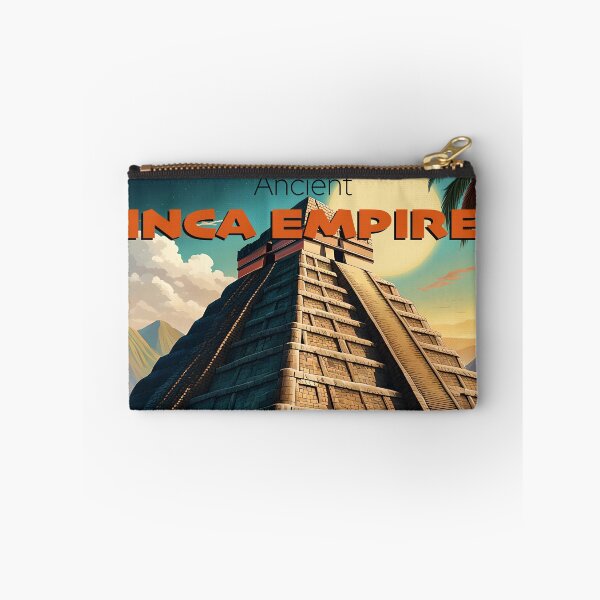 Item preview, Ancient Inca Empire Pyramid Modern Travel Poster designed and sold by Glimmersmith.