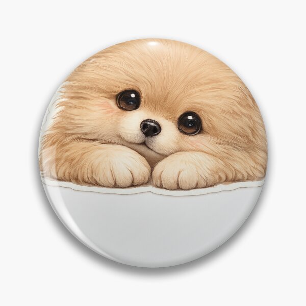 Item preview, Fluffy Light Brown Pomeranian – Please designed and sold by ArtPrintPov.