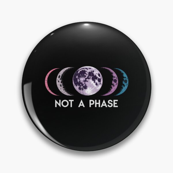 Item preview, Bi Pride Not a Phase Moon Phase Bisexual Colors designed and sold by sailorjessiArt.