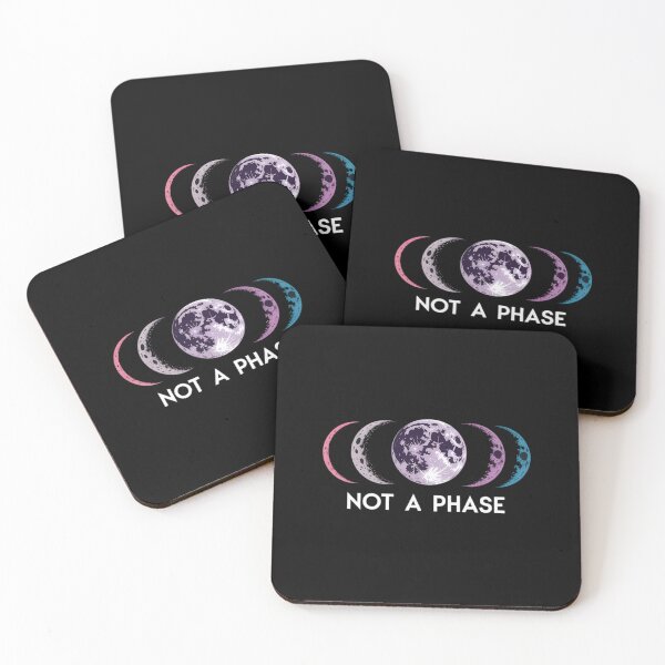 Item preview, Bi Pride Not a Phase Moon Phase Bisexual Colors designed and sold by sailorjessiArt.