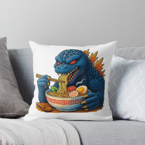 Item preview, Kaiju Eating Ramen Japanese Funny Monster Eating Ramen T-Shirt designed and sold by SavsMerch.