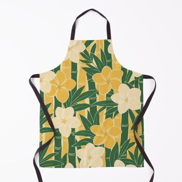 Artikelvorschau, Tropische Tagesdecke mit Frangipani- und Bambusmuster – Gelbgrünes Hawaii-Design entworfen und verkauft von FestivityFinds.