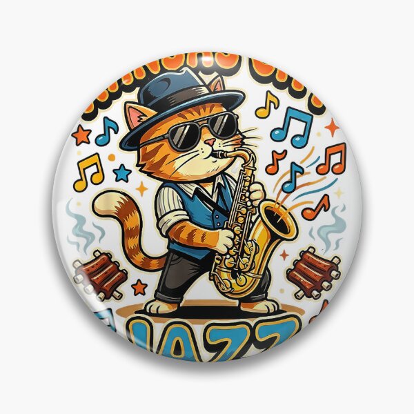 Item preview, Kansas City Jazz Saxophone Cat Playing BBQ Ribs T-Shirt designed and sold by Badriiiii.