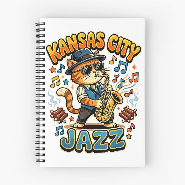 Item preview, Kansas City Jazz Saxophone Cat Playing BBQ Ribs T-Shirt designed and sold by Badriiiii.