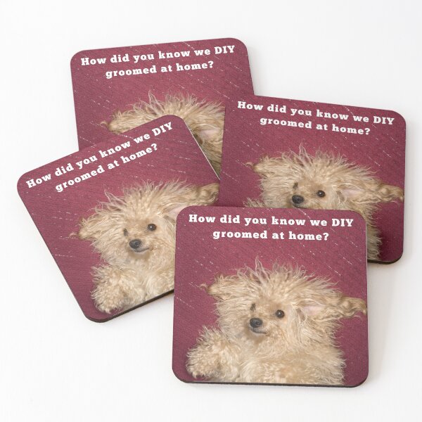 Item preview, DIY Poodle Grooming Fail Funny Bad Hair Print designed and sold by chaos-and-curls.