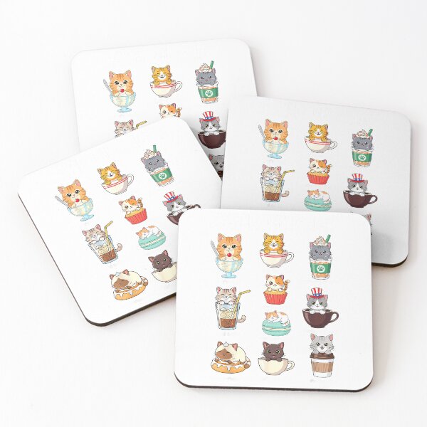 Item preview, Camiseta Kawaii Cafe du Chat con lindos gatos y juego de palabras sobre café. designed and sold by kevincuellar.