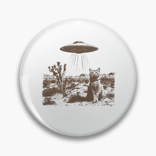 Item preview, Vintage UFO Cowboy Cat designed and sold by maple-moon.