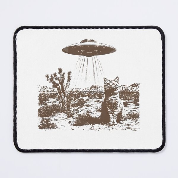 Item preview, Vintage UFO Cowboy Cat designed and sold by maple-moon.