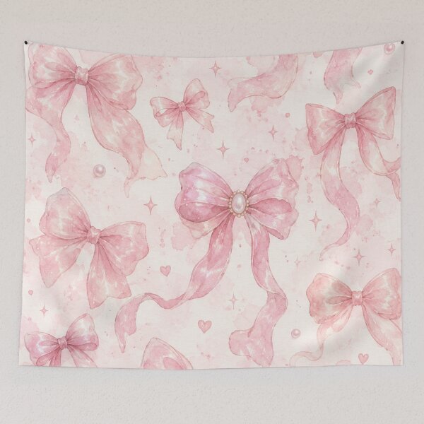 Item preview, Coquette Pink Bows Pattern designed and sold by EsenciaZen.