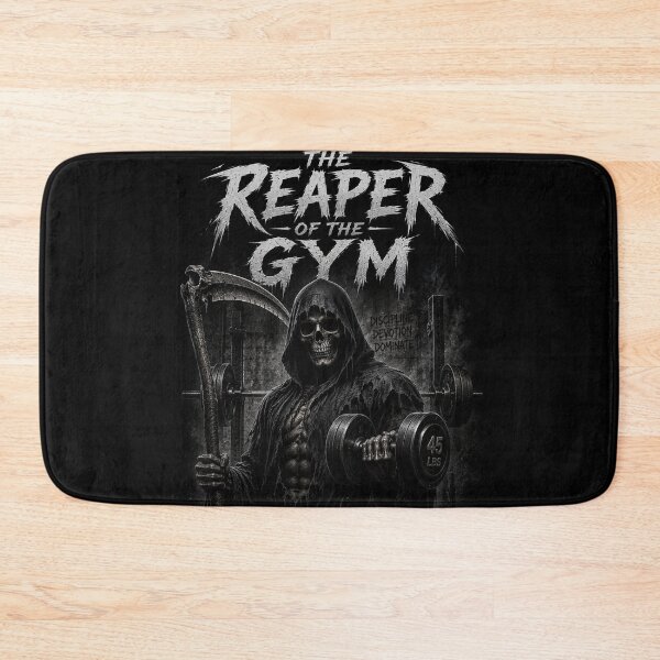 Item preview, The Reaper Of The Gym Black and White Grim Reaper Fitness T-Shirt designed and sold by Digistore1221.