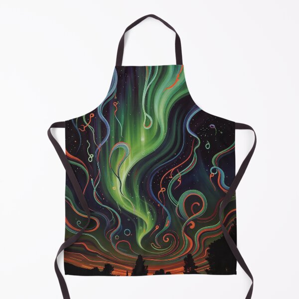Item preview, Abstract Northern Lights Aurora Painting designed and sold by WildLedger.