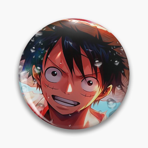 Item preview, Monkey D Luffy One Piece Ocean Bubbles Straw Hat Smile designed and sold by PMartistStudio.