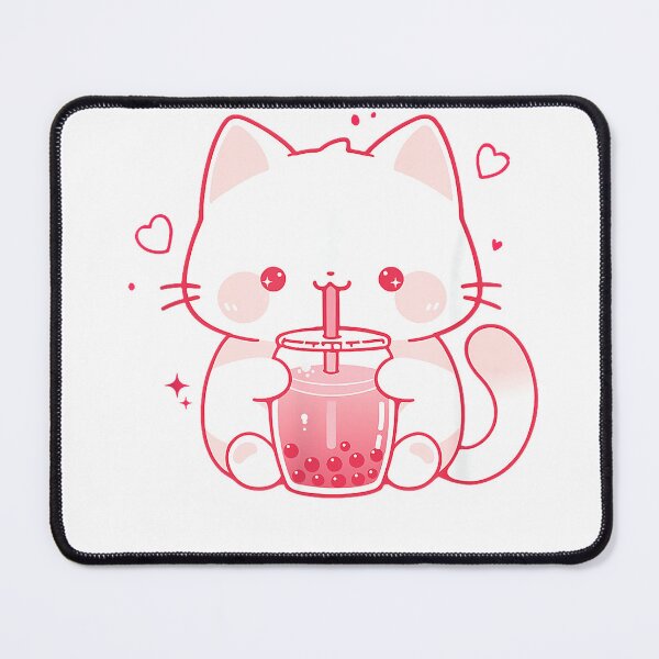 Item preview, Kawaii Cat Boba Japanese cute aesthetic Anime Girls Teens T-Shirt designed and sold by KTY-NUSS.