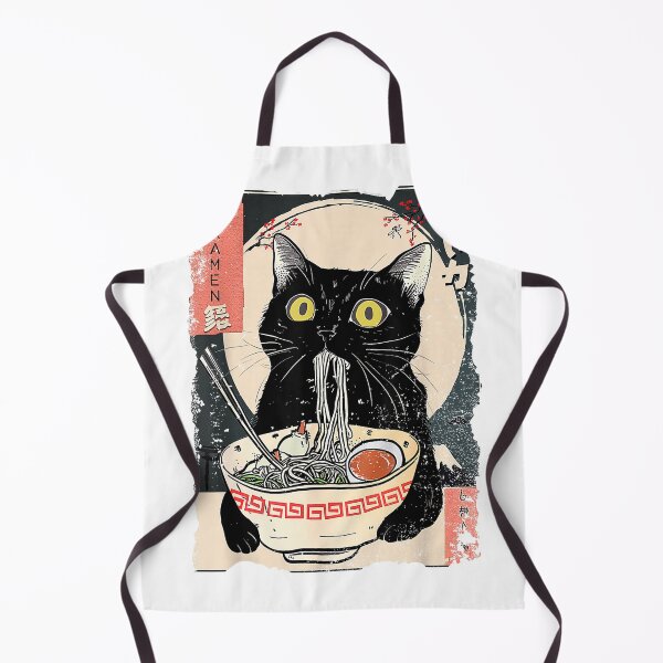 Item preview, Kawaii Cat Eating Ramen Noodles Funny Anime Gift Girls Teens T-Shirt designed and sold by gidget-gadget.