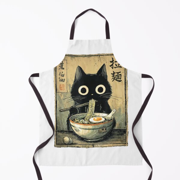 Item preview, Kawaii Ramen Cat Retro Japanese Noodles Artwork T-Shirt designed and sold by Voila-creative.