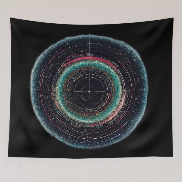 Item preview, Asteroid Map of the Solar System designed and sold by andrew1111g.