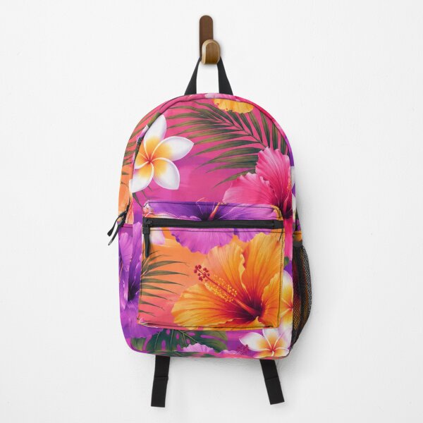 Item preview, Hawaiian Hibiscus Plumeria Tropical Floral Throw Pillow designed and sold by FestivityFinds.