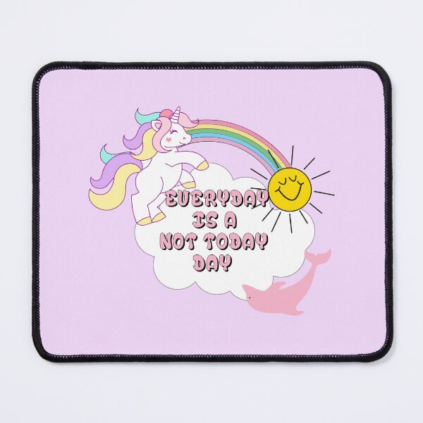 Item preview, Not Today Unicorn | Sarcastic Rainbow Dolphin Sunshine Tee designed and sold by ICANTWithoutCOFFEE.