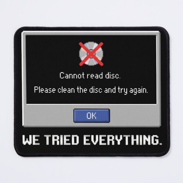 Item preview, Cannot Read Disc PS2 Retro Error Screen Pixel Art Funny Gamer T-Shirt Nostalgia designed and sold by Gaming Retro.
