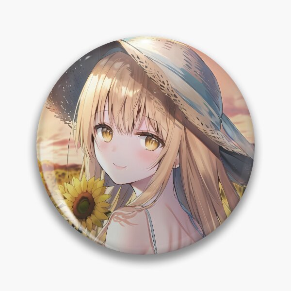Item preview, Mahiru Shiina Angel Next Door Sunflower Sunset Summer Field designed and sold by PMartistStudio.