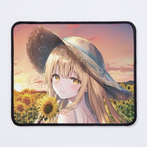 Item preview, Mahiru Shiina Angel Next Door Sunflower Sunset Summer Field designed and sold by PMartistStudio.