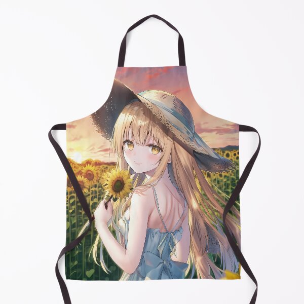 Item preview, Mahiru Shiina Angel Next Door Sunflower Sunset Summer Field designed and sold by PMartistStudio.