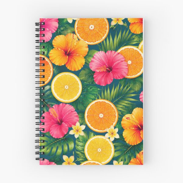 Artikelvorschau, Dekokissen mit tropischem Hibiskus-Zitrusblumenmuster entworfen und verkauft von FestivityFinds.