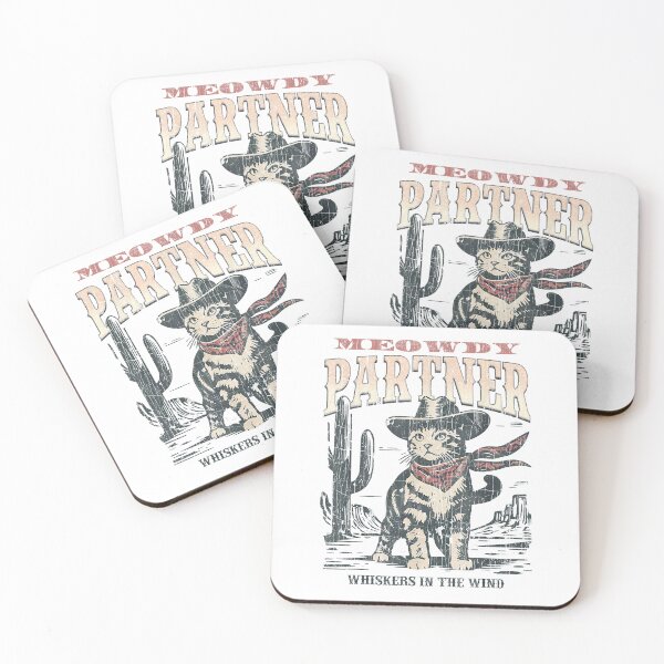 Item preview, Meowdy Partner Cowboy Cat Vintage T-Shirt designed and sold by kevincuellar.