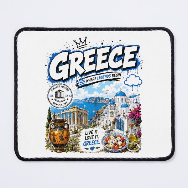 Item preview, Greece Graffiti Streetwear Typography Design designed and sold by AtuqStudio.