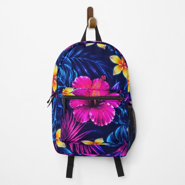 Item preview, Neon Tropical Hibiscus Floral Pattern Duvet Cover designed and sold by FestivityFinds.