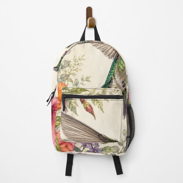 Item preview, Jewel-Toned Hummingbird Amid Garden Blossoms designed and sold by Diego Re.