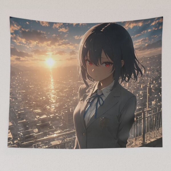 Item preview, Umi Asanagi Second Prettiest Girl City Sunset View designed and sold by riadjamai.