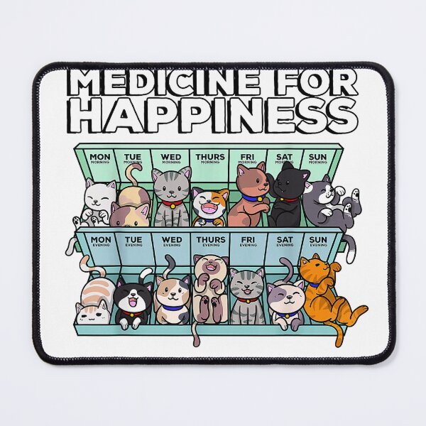 Item preview, My Medicine for Happiness Called Cats Every Day Kitten cat T-Shirt Small designed and sold by ‘Nothing Scares Me’ Store.