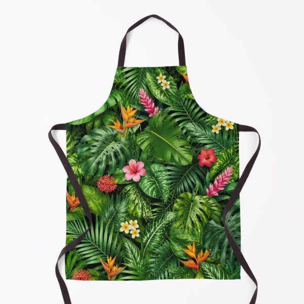 Item preview, Lush Tropical Jungle Leaves and Hibiscus Tapestry designed and sold by FestivityFinds.