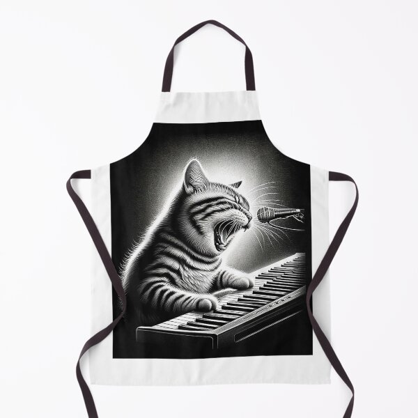 Item preview, Musician Piano Player Funny Cat Playing Keyboard Men Women Kids T-Shirt designed and sold by Voila-creative.
