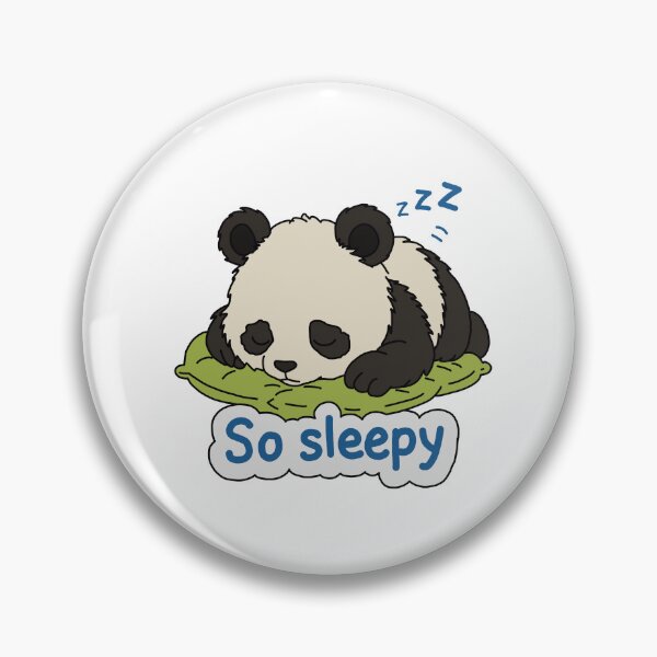 Item preview, cute sleepy panda designed and sold by FattyDream.