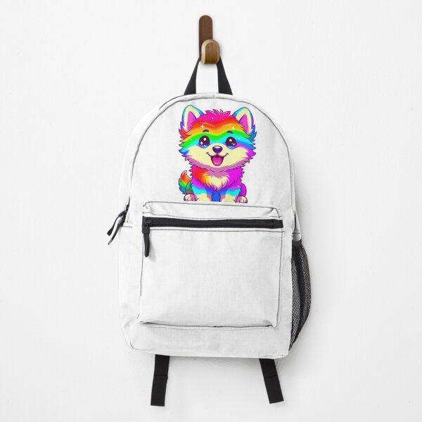 Item preview, Rainbow Husky Puppy Kawaii Cute Dog Sticker designed and sold by ExploreAura Studio.