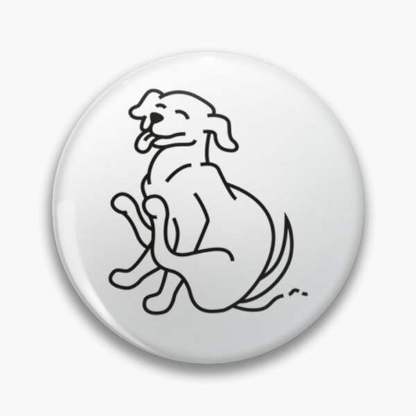 Item preview, Minimalist Scratch The Dog Line Art designed and sold by KaoKtshirt.