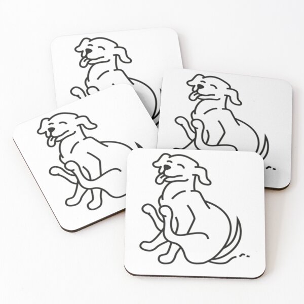 Item preview, Minimalist Scratch The Dog Line Art designed and sold by KaoKtshirt.