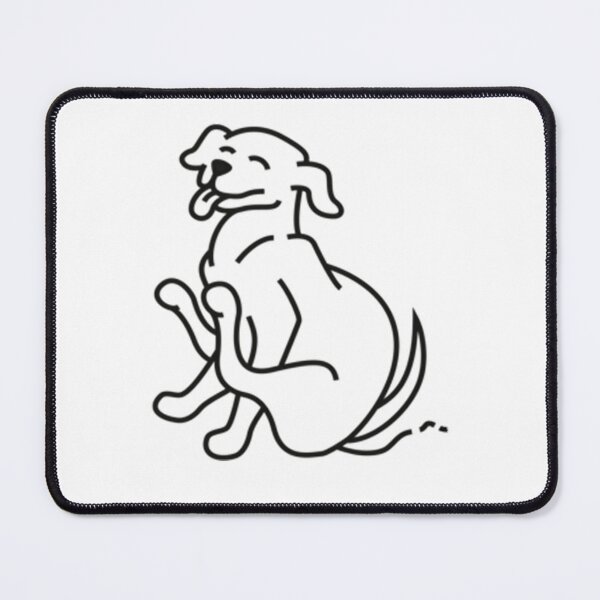 Item preview, Minimalist Scratch The Dog Line Art designed and sold by KaoKtshirt.