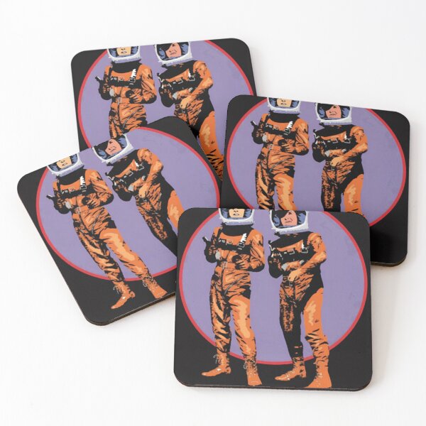 Item preview, Retro Astronaut Duo Orange Suit designed and sold by CosmoWaderty.