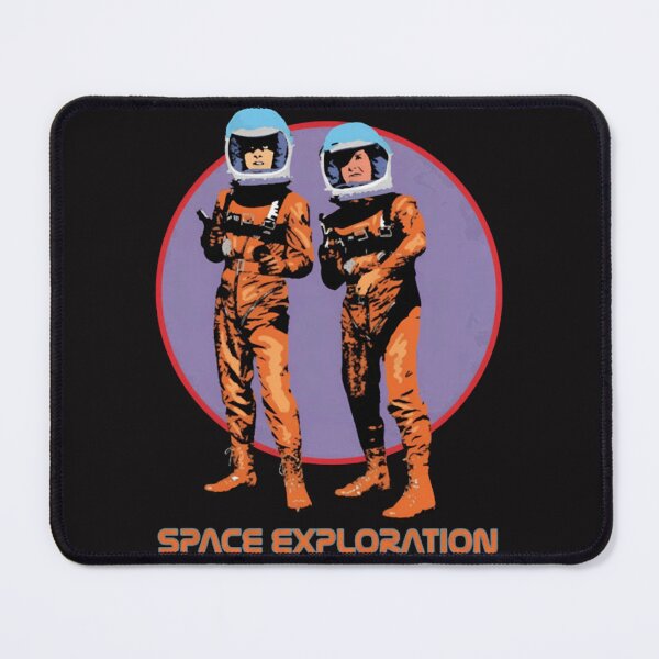 Item preview, Retro Astronaut Duo Orange Suit designed and sold by CosmoWaderty.