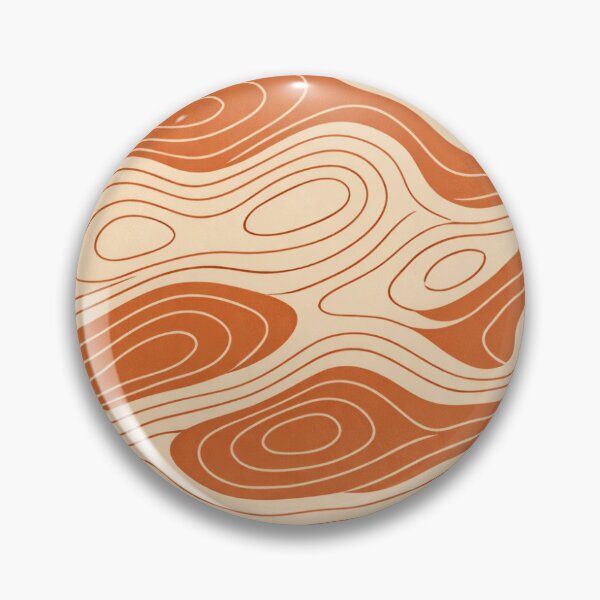 Item preview, Terracotta Topographic Pattern – Earthy Wave Design designed and sold by SoftSproutstu.