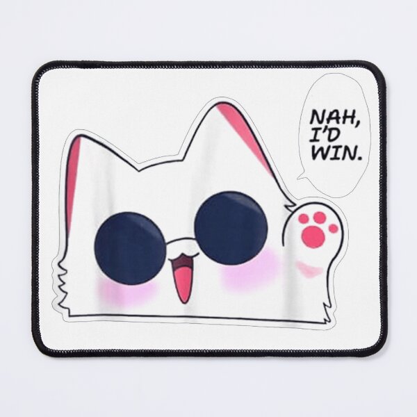 Item preview, Nah I'd Win Gojo Cat Japanese Meme Funny T-Shirt designed and sold by DArtfulStudio.