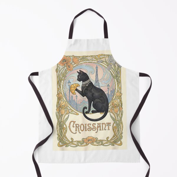 Item preview, Nouveau Paris Black Cat Croissant Poster T-Shirt designed and sold by Othinus.