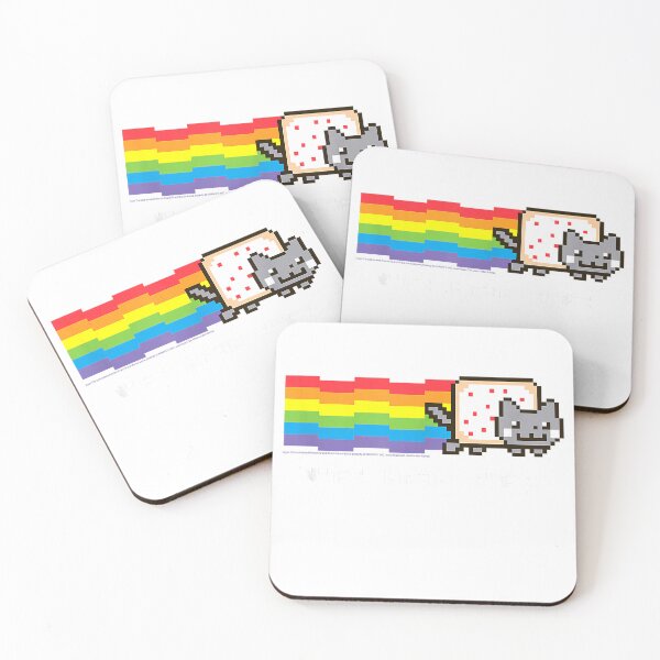 Item preview, Nyan Cat Nyan Nyan Nyan Rainbow Funny Internet Meme T-Shirt designed and sold by SavsMerch.